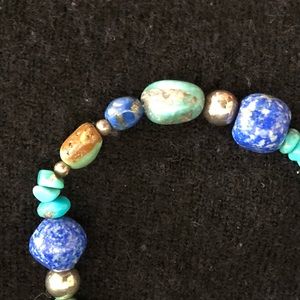 Chunky Turquoise and Lapis Necklace